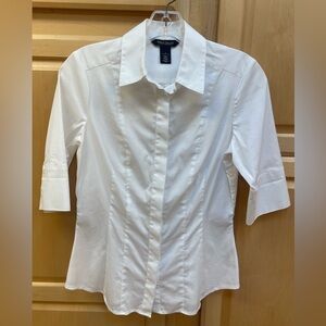 Classic White House Black Market Women’s Blouse 3/4 sleeve. Size 2.